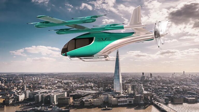 Electric flying taxis Eve Air