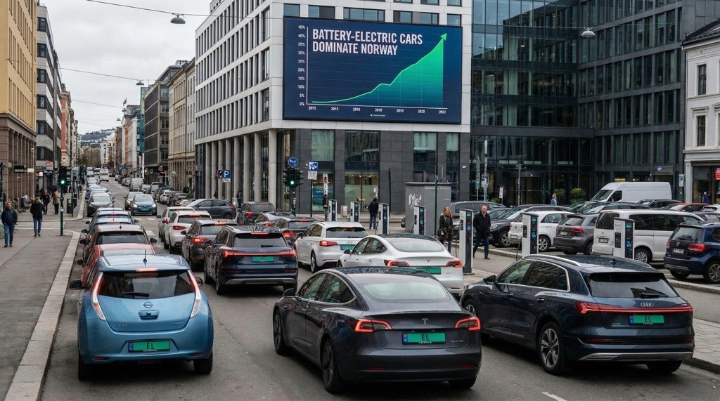 battery electric cars dominate norway