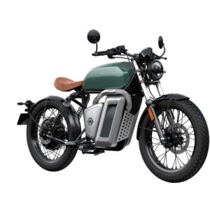 Maeving RM1 Green electric motorcycle