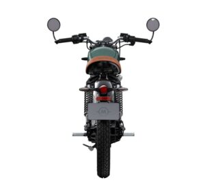 Maeving RM1 Green electric motorcycle