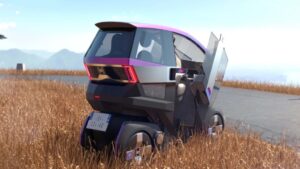 tilting electric microcar