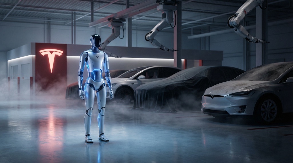 Tesla Shifts From Model S and X to Optimus Humanoid Robots