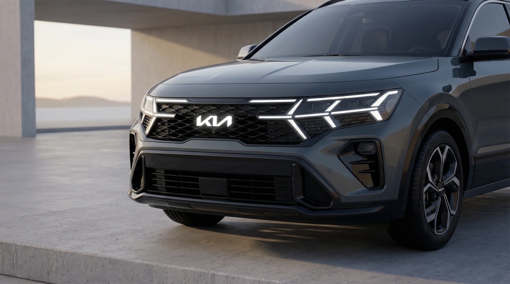 2026 Kia Niro facelift front with Star Map LED DRLs