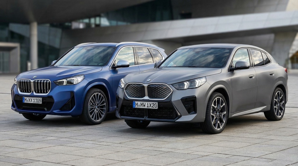 BMW iX1 and iX2 Gain Up to 40 km Range with SiC Inverters for Spring 2026 3 BMW iX1 vs BMW iX2 exterior design comparison