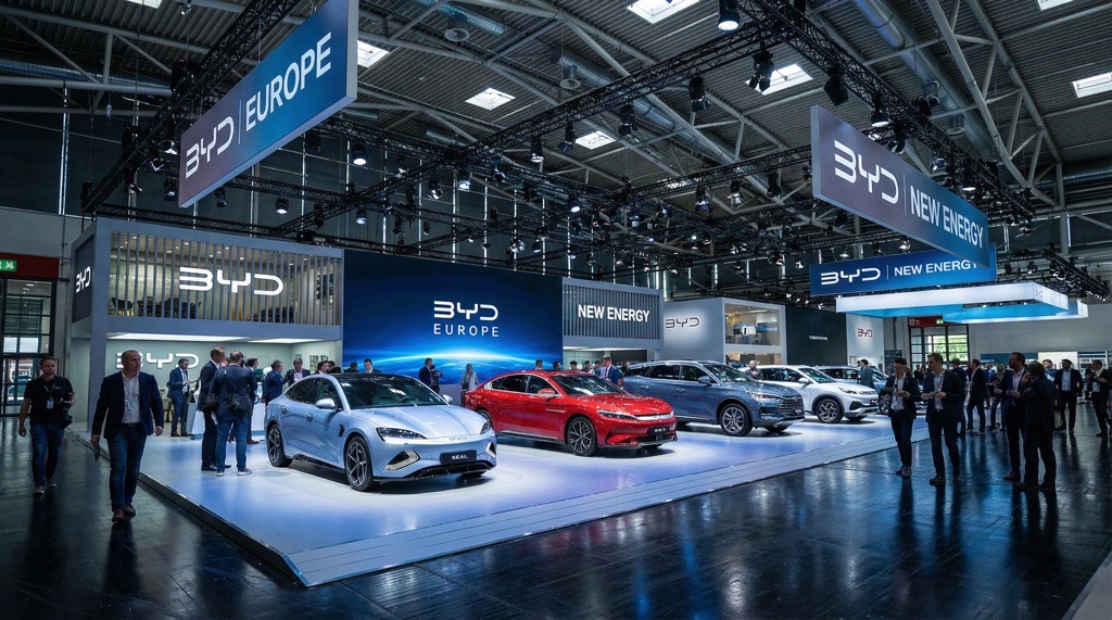 BYD's 270% Europe Sales Surge in 2025 Outpaces Tesla's 27% Decline – Closing the Gap on Market Leadership 2 BYD electric vehicle lineup showcasing global expansion in Europe