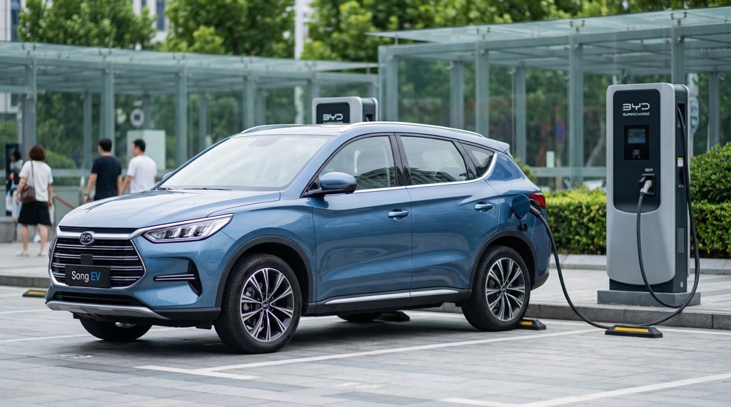 BYD Song EV fast charging electric SUV
