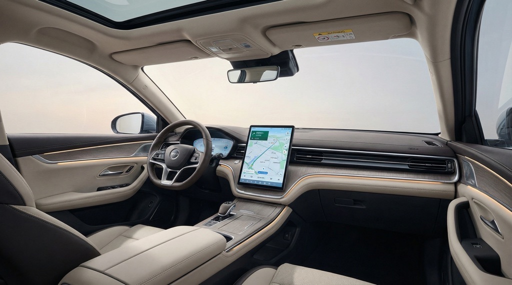 BYD Song EV interior infotainment system