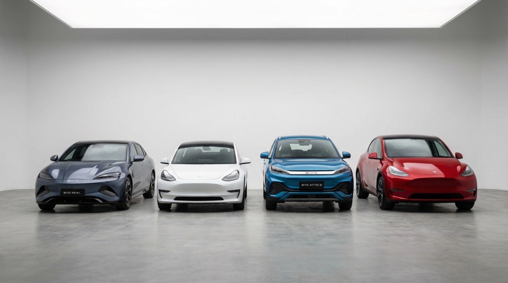 BYD's 270% Europe Sales Surge in 2025 Outpaces Tesla's 27% Decline – Closing the Gap on Market Leadership 7 Comparison of BYD and Tesla electric vehicles in Europe