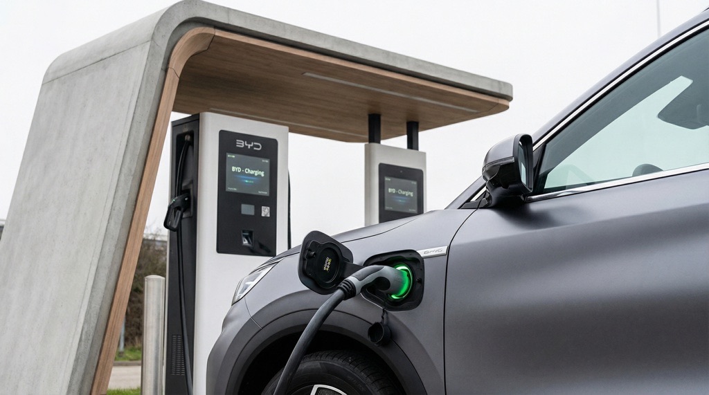 BYD Yuan Plus (Atto 3) Review (2026): Real Range, Charging & Verdic 4 BYD Yuan Plus charging at DC fast charging station