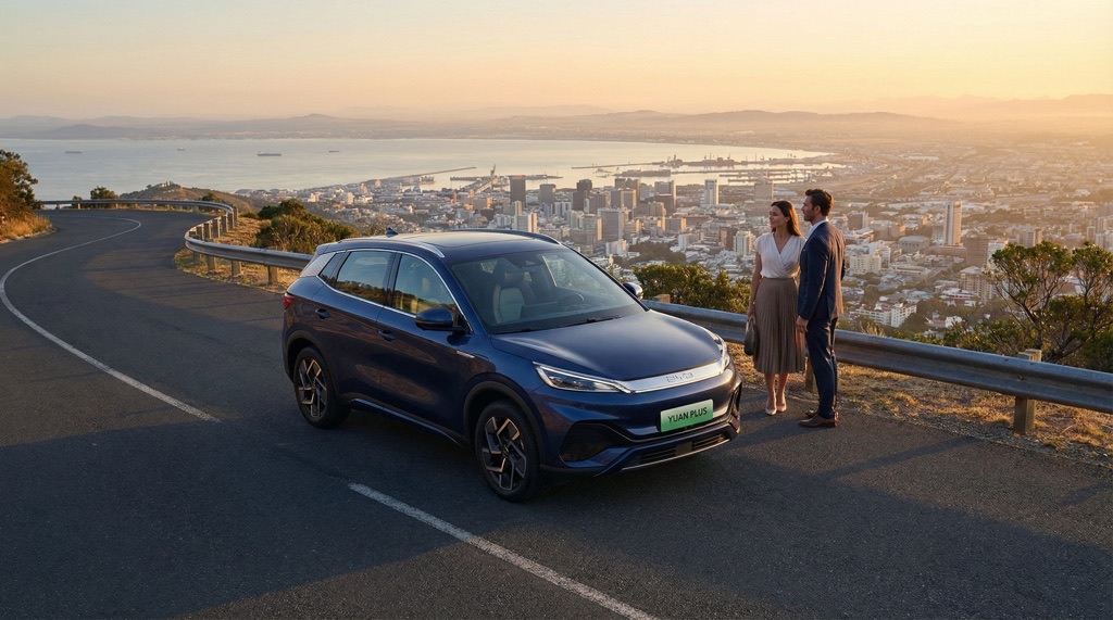 BYD Yuan Plus (Atto 3) Review (2026): Real Range, Charging & Verdic 7 BYD Yuan Plus electric SUV lifestyle sunset scene