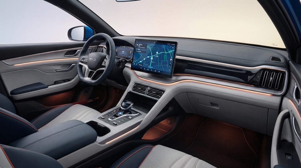 BYD Yuan Plus (Atto 3) Review (2026): Real Range, Charging & Verdic 5 BYD Yuan Plus interior with rotating infotainment display