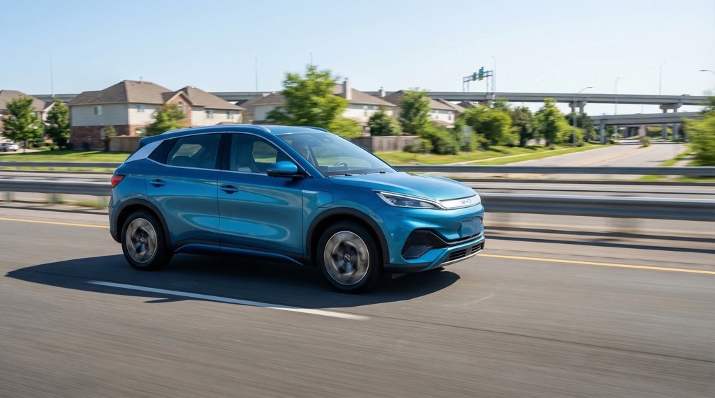 BYD Yuan Plus (Atto 3) Review (2026): Real Range, Charging & Verdic 3 BYD Yuan Plus real-world driving efficiency on road