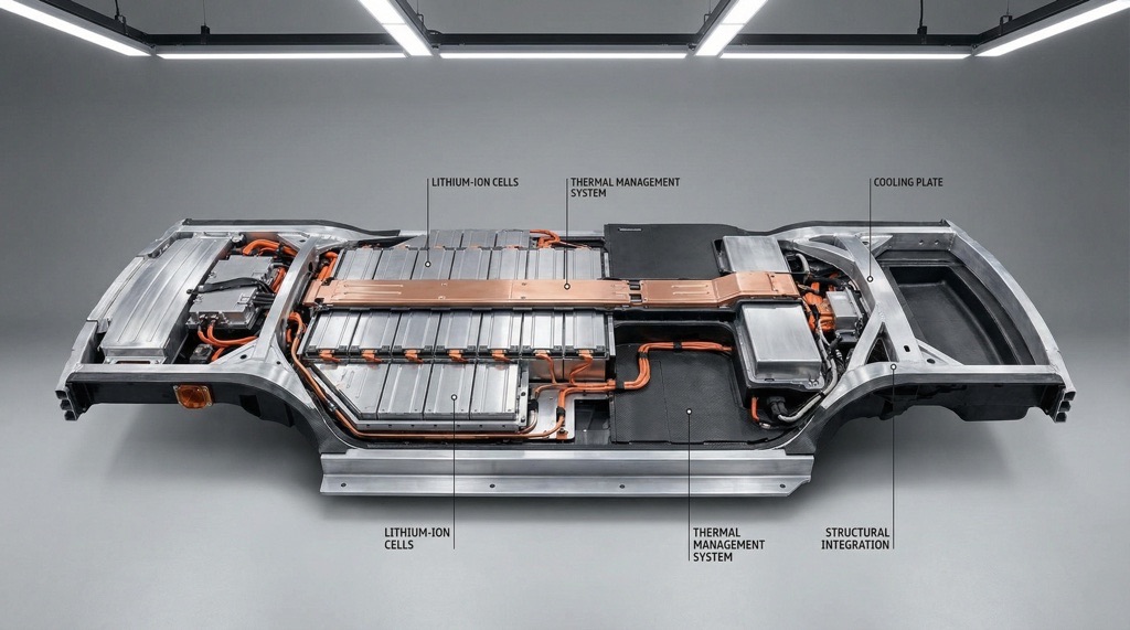 Best Used Electric Cars: Complete Buyer’s Guide (2026) 3 Electric car battery pack cutaway view