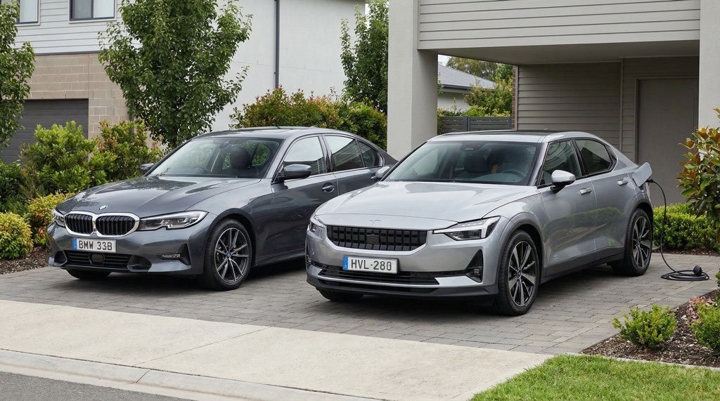 Electric car versus gasoline car in real life