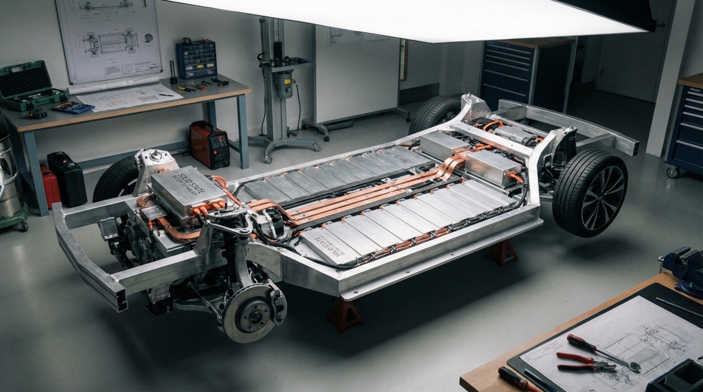 Tesla's 4680 Battery U-Turn: From Cybertruck Bet to Model Y Backup Plan 3 Tesla structural battery pack integrated into vehicle chassis