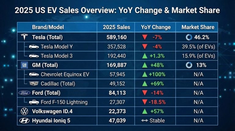 GM EV Sales Jump 48% To 169k In 2025 US Decline