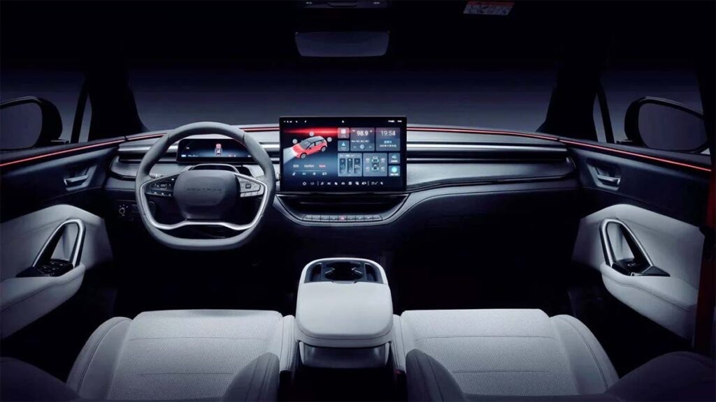 Mitsubishi Foxtron Hot Hatch EV Arrives Australia H2 2026: iPhone Maker Powers Japanese Brand's EV Comeback 7 Mitsubishi Foxtron interior