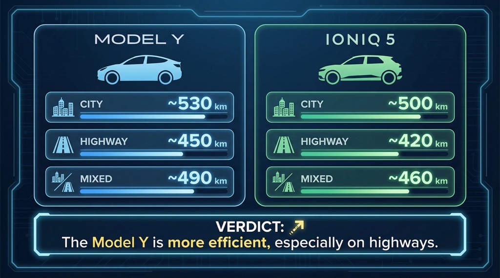 Model Y vs Hyundai Ioniq 5
