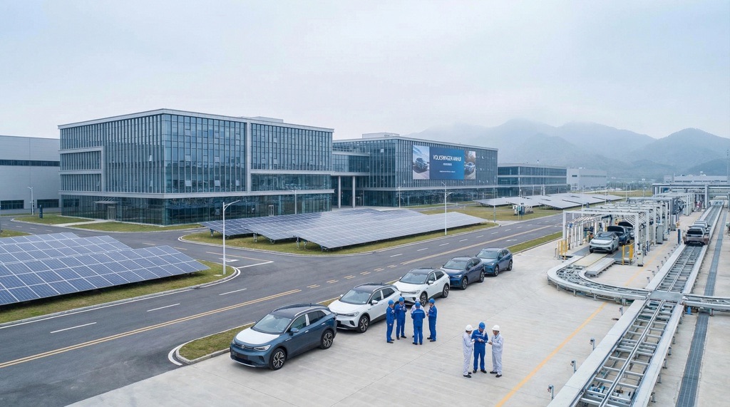 VW ID.UNYX 07 Enters Production with CEA Architecture: 30% Fewer ECUs and 18-Month Development Cycle 3 Volkswagen Anhui EV plant supporting China Speed strategy