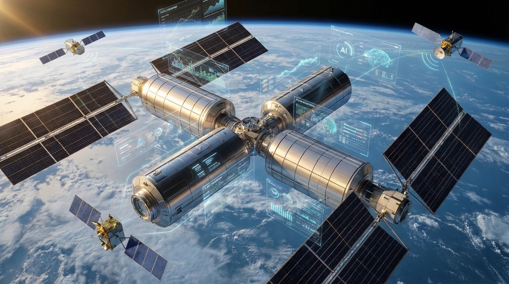 $1.5 Trillion SpaceX Valuation Drives Tesla-xAI Merger Talks Ahead of 2026 IPO 5 Orbital AI data center concept using SpaceX infrastructure