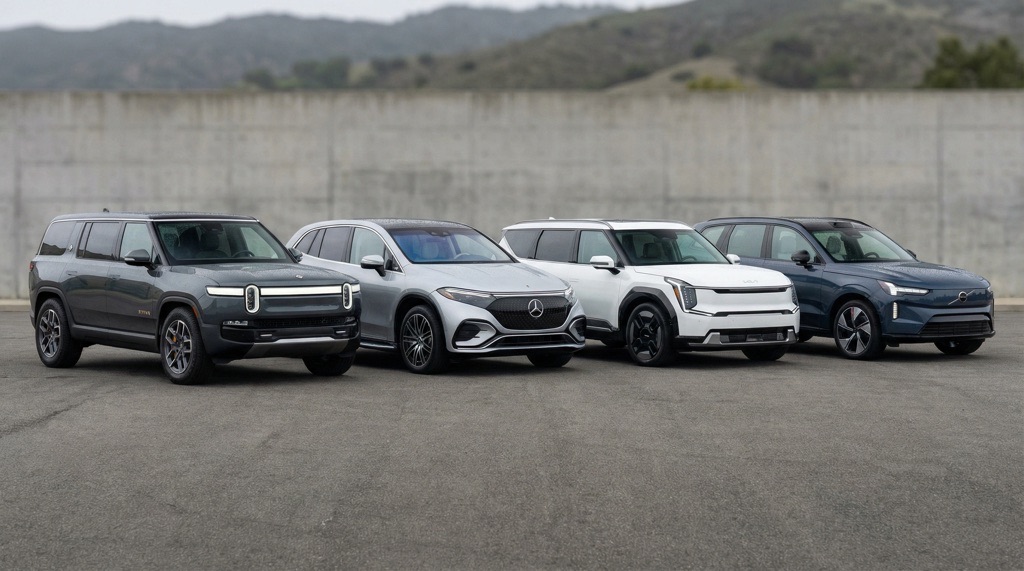 VinFast VF 9 Delivers 402 HP and 330-Mile Range in Premium EV SUV Segment 7 Premium three-row electric SUV competitors comparison