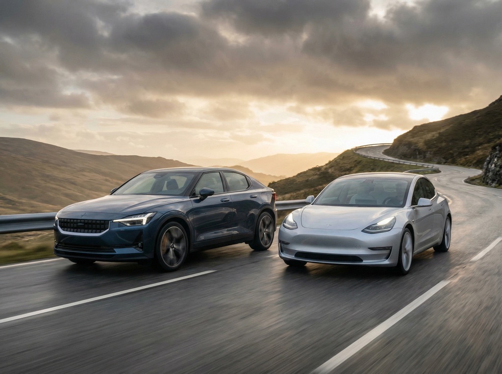 Tesla Model 3 vs Polestar 2 (2026): Range, Charging, Price & Verdict 5 Tesla Model 3 vs Polestar 2 driving dynamics