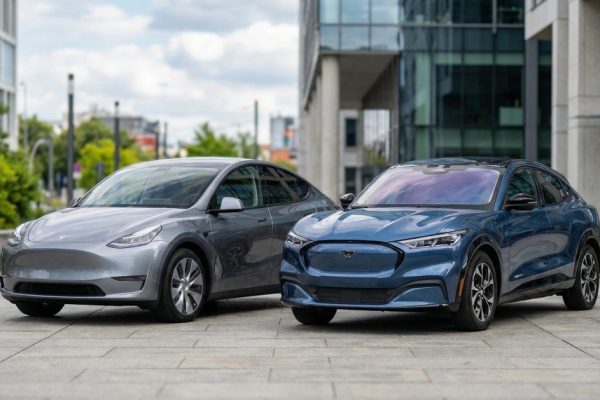 Tesla Model Y vs Ford Mustang Mach-E comparison 2026