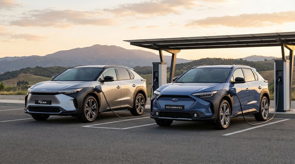 Comparison between Toyota and Subaru electric vehicle twins