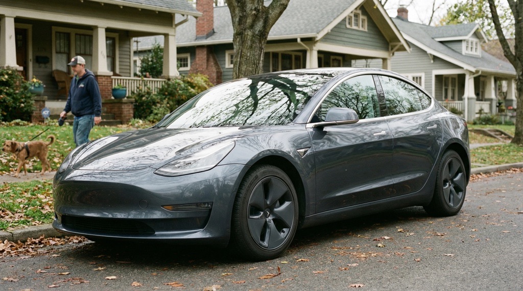 Used Tesla Model 3 battery health example