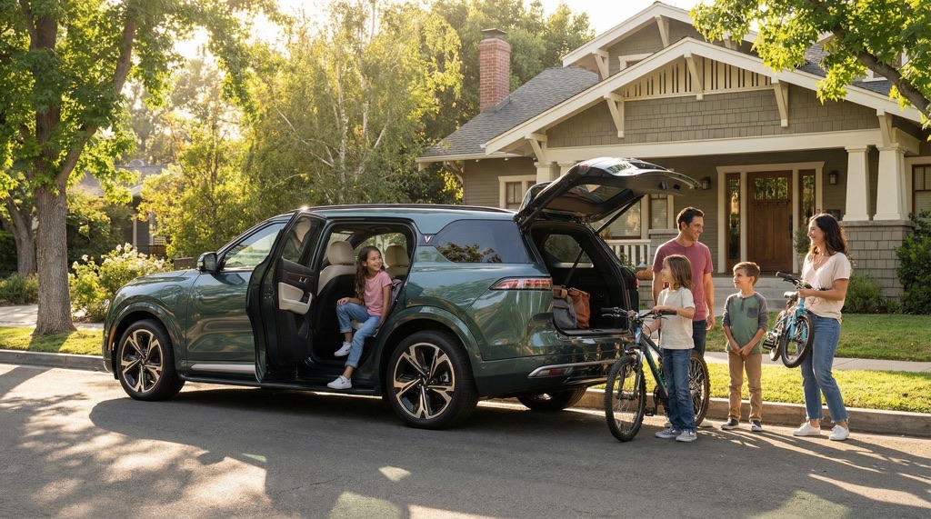 VinFast VF 9 Delivers 402 HP and 330-Mile Range in Premium EV SUV Segment 8 VinFast VF 9 electric SUV for family use