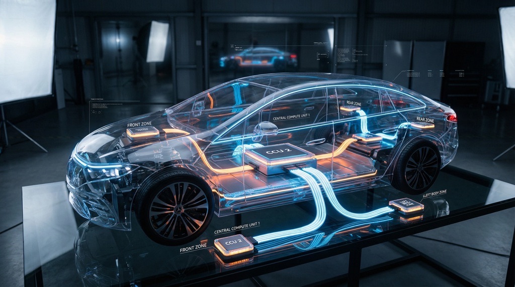 VW ID.UNYX 07 Enters Production with CEA Architecture: 30% Fewer ECUs and 18-Month Development Cycle 2 Volkswagen China Electronic Architecture zonal E/E system