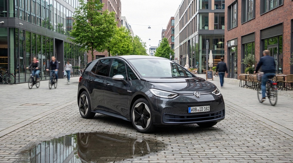 Volkswagen ID.3 electric hatchback exterior 2026