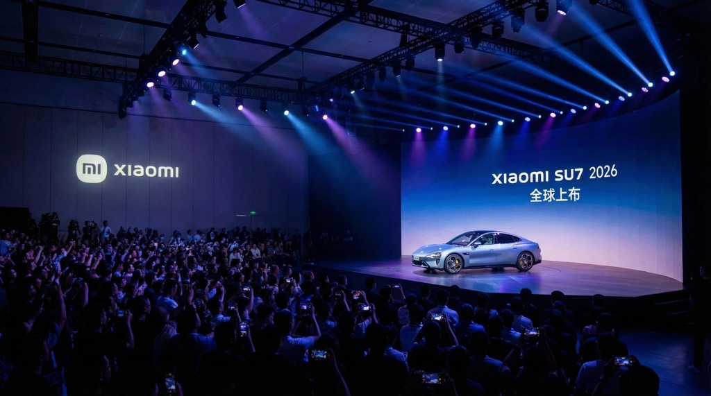 Xiaomi SU7 interior technology with LiDAR and extended EV range