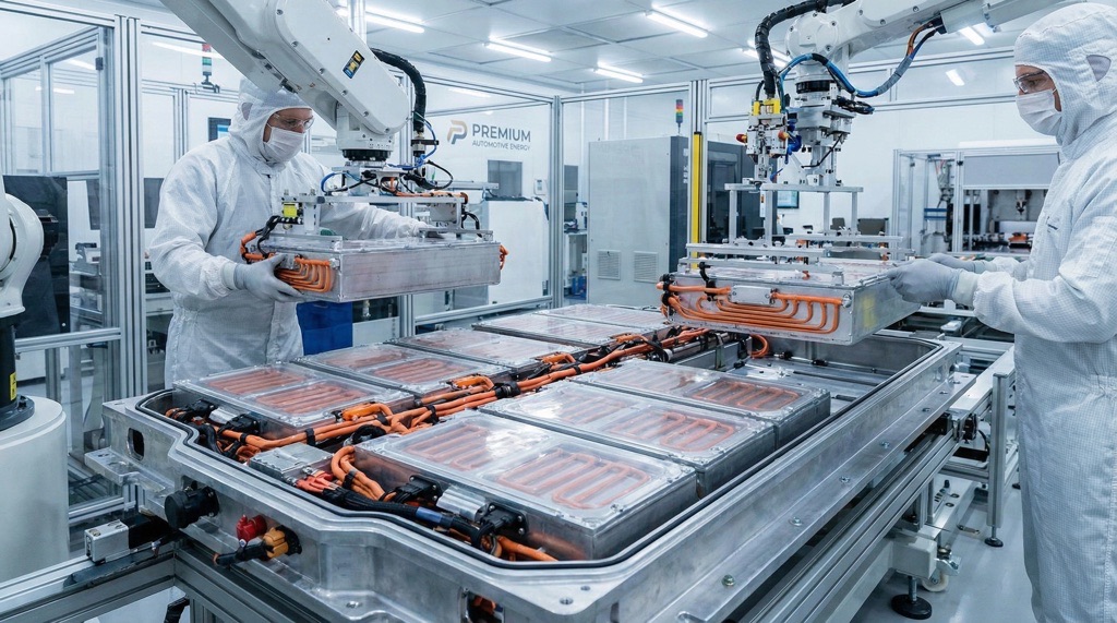 XPeng X9 battery pack assembly