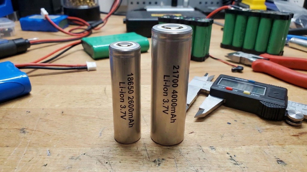 18650 vs 21700 Lithium Battery Cells