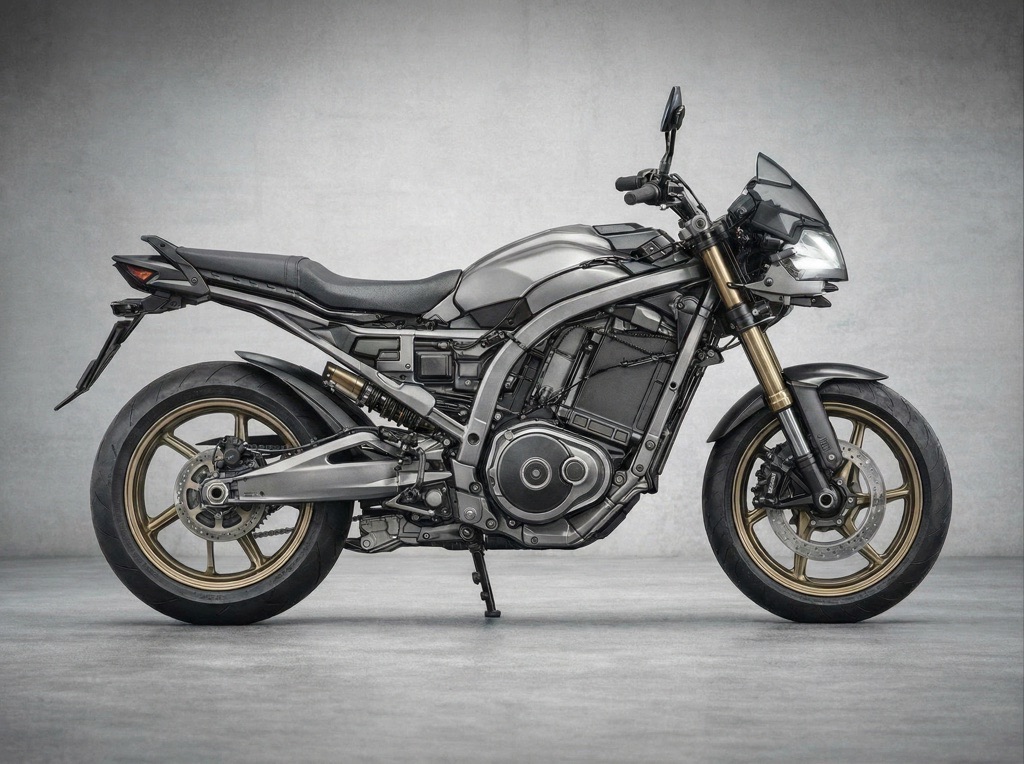 Honda's patent for an electric motorcycle