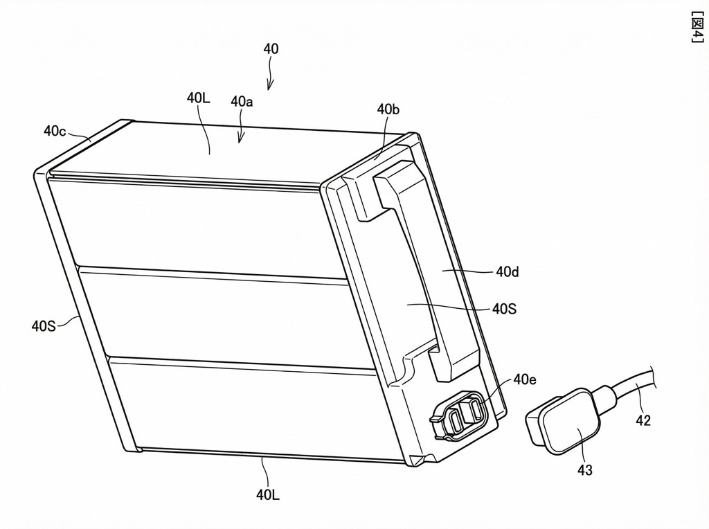 Honda's patent for an electric motorcycle