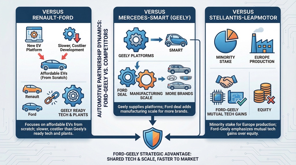 Comparison: Ford-Geely vs. Competitors