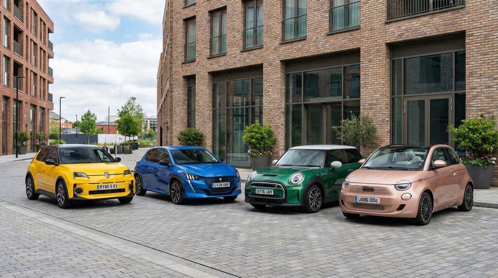 Renault 5 EV, Peugeot e-208, MINI Electric, Fiat 500e