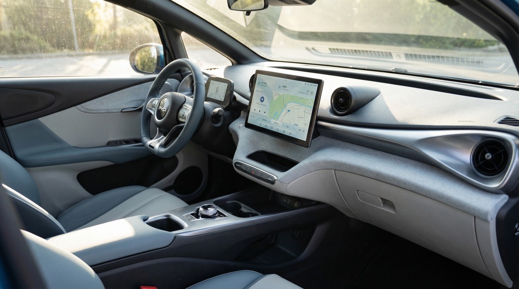 BYD Dolphin interior and infotainment system