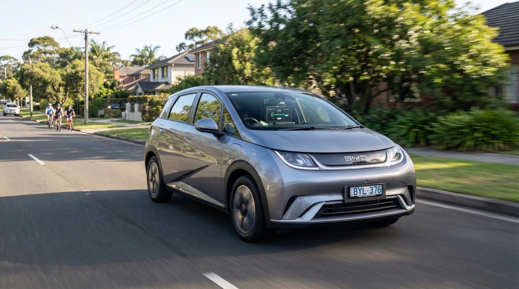 BYD Dolphin real-world range and efficiency driving