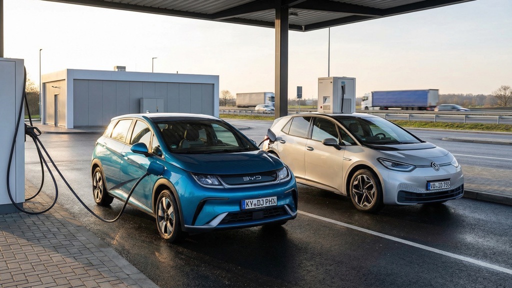 BYD Dolphin vs VW ID.3 DC Fast Charging