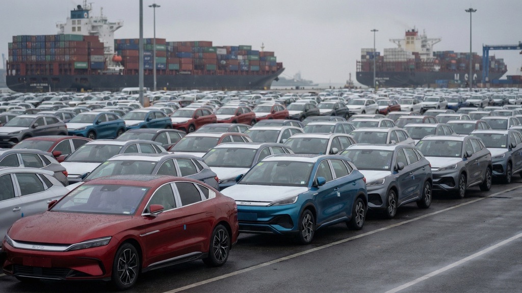 BYD EV Exports from Chinese Port