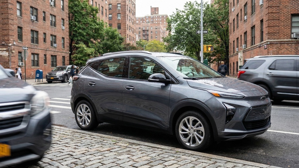 Chevrolet Bolt EUV in urban environment