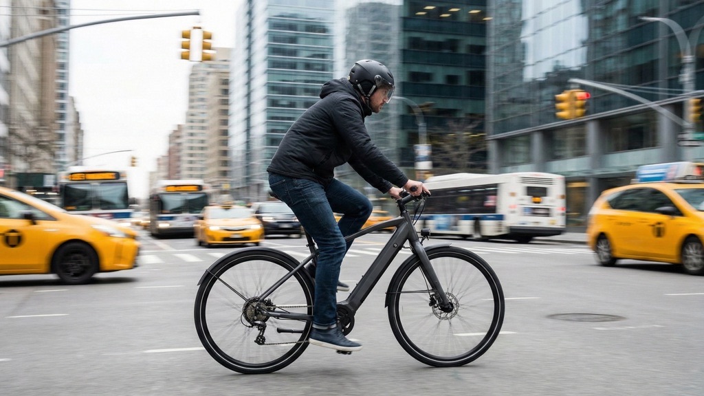 Electric Bike Used for Daily Urban Commuting