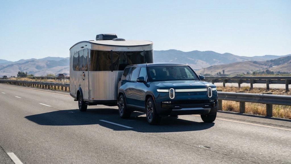 Aerodynamic impact of towing with EV