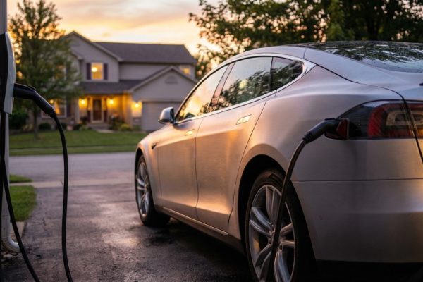 Electric Car Charging at Home with Level 2 Charger