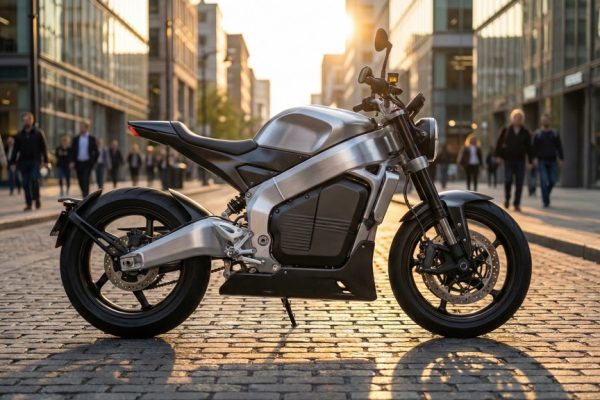 2026 Electric Motorcycle in Urban Environment
