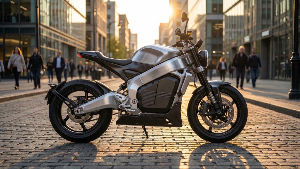2026 Electric Motorcycle in Urban Environment