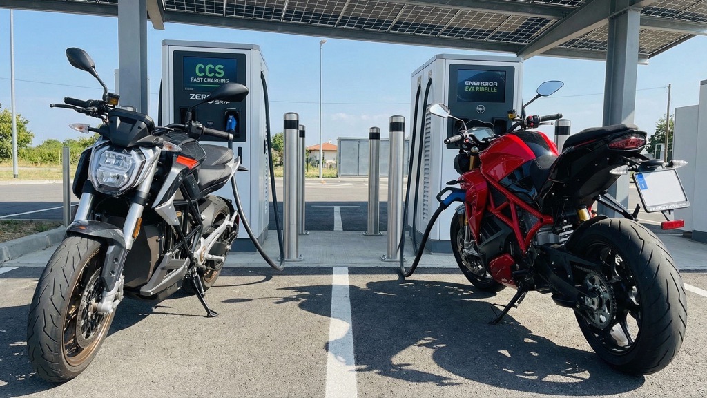 Electric Motorcycle Using CCS Fast Charging